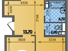 Продается 3-комнатная квартира ЖК Парк у дома, литера 7.3, 88.3  м&sup2;, 14319999 рублей