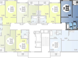 Продается 2-комнатная квартира ЖК Парк у дома, литера 8.3, 56.8  м&sup2;, 12700000 рублей