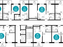 Продается 1-комнатная квартира ЖК Флора, 4 этап, 25.7  м&sup2;, 10559733 рублей