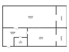 Продается 1-комнатная квартира Мусоргского М.П. ул, 43.2  м&sup2;, 4500000 рублей