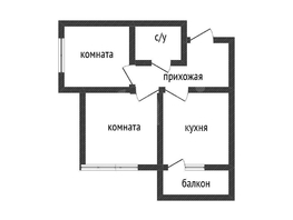 Продается 2-комнатная квартира ЖК Южане, 4 очередь литера 3, 44.3  м&sup2;, 4650000 рублей