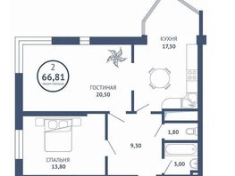 Продается 2-комнатная квартира Совхозная ул, 70  м&sup2;, 15500000 рублей