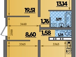 Продается 3-комнатная квартира ЖК Город у моря, литера 21, 86.83  м&sup2;, 9999339 рублей