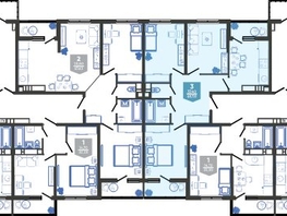 Продается 3-комнатная квартира ЖК Облака-3, дом 1, 68.5  м&sup2;, 13190497 рублей
