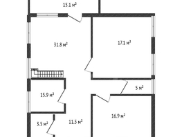 Продается Дом Малиновая ул, 171  м&sup2;, участок 4.26 сот., 17500000 рублей