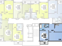 Продается 2-комнатная квартира ЖК Парк у дома, литера 8.3, 61.5  м&sup2;, 11777250 рублей