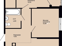 Продается 2-комнатная квартира ЖК Премьер, 63.5  м&sup2;, 11748000 рублей