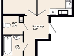 Продается 2-комнатная квартира ЖК Премьер, 58  м&sup2;, 10672000 рублей