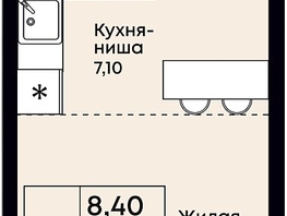 Продается 1-комнатная квартира ЖК Премьер, 22.4  м&sup2;, 5869000 рублей