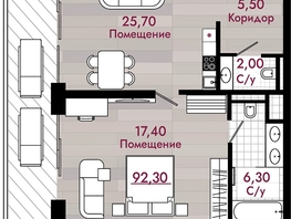 Продается Номер в отеле ГК Алеан Селект Агой 5* (Агой), 92.3  м&sup2;, 61841000 рублей