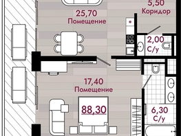 Продается Номер в отеле ГК Алеан Селект Агой 5* (Агой), 88.3  м&sup2;, 57395000 рублей
