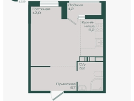 Продается Студия ЖК Ботаника, литер 1.1, 29.2  м&sup2;, 4613600 рублей