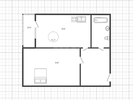 Продается 1-комнатная квартира Ратной Славы ул, 39.6  м&sup2;, 3500000 рублей