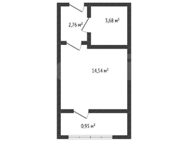 Продается Студия Западный Обход ул, 20  м&sup2;, 3100000 рублей