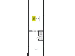 Продается Универ. помещ Профессора Малигонова ул, 55.34  м&sup2;, 9105643 рублей