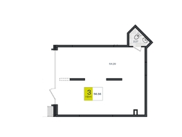 Продается Универ. помещ Профессора Малигонова ул, 56.89  м&sup2;, 9853348 рублей