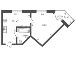 Продается Студия Ягодная ул, 29.21  м&sup2;, 2800000 рублей