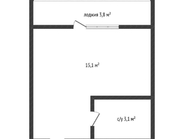 Продается Студия Героя Ростовского ул, 18.3  м&sup2;, 4200000 рублей