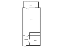 Продается Студия Героя Пешкова ул, 23.6  м&sup2;, 3900000 рублей