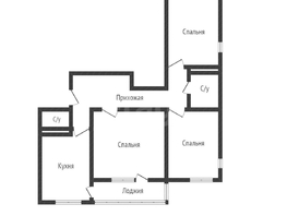 Продается 3-комнатная квартира Венецианская ул, 76  м&sup2;, 5950000 рублей