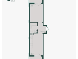Продается 1-комнатная квартира ЖК Ботаника, литер 1.1, 38.9  м&sup2;, 6107300 рублей