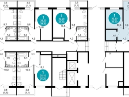 Продается 1-комнатная квартира ЖК Флора, 4 этап, 33.8  м&sup2;, 14390285 рублей