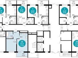 Продается 1-комнатная квартира ЖК Флора, 4 этап, 37.5  м&sup2;, 14141300 рублей