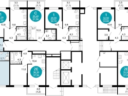 Продается 2-комнатная квартира ЖК Флора, 4 этап, 61.3  м&sup2;, 20250496 рублей
