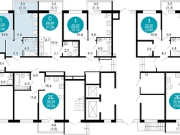 Продается 1-комнатная квартира ЖК Флора, 4 этап, 33.2  м&sup2;, 13521162 рублей