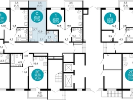 Продается 1-комнатная квартира ЖК Флора, 4 этап, 21.7  м&sup2;, 10735051 рублей