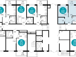 Продается 1-комнатная квартира ЖК Флора, 4 этап, 34.1  м&sup2;, 14414227 рублей