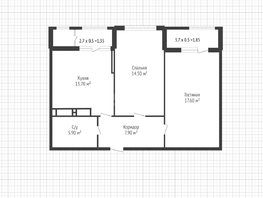 Продается 2-комнатная квартира ЖК Сердце, 59.6  м&sup2;, 10650000 рублей