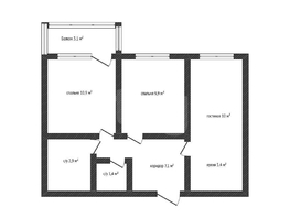 Продается 2-комнатная квартира Домбайская ул, 48.89  м&sup2;, 5800000 рублей