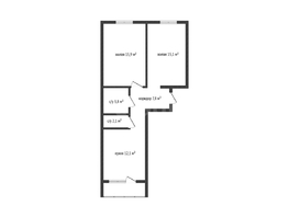 Продается 2-комнатная квартира ЖК Сограт, литера 9, 58.4  м&sup2;, 7800000 рублей