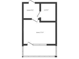 Продается Студия Позднякова ул, 24.1  м&sup2;, 3100000 рублей