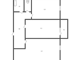 Продается 2-комнатная квартира Автолюбителей ул, 61.4  м&sup2;, 6500000 рублей