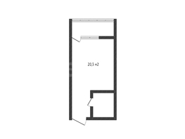 Продается Студия Дзержинского ул, 20.3  м&sup2;, 3750000 рублей