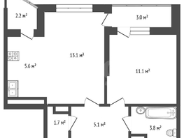 Продается 2-комнатная квартира Константина Гондаря ул, 40.6  м&sup2;, 6100000 рублей