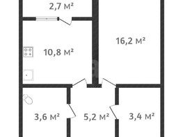 Продается 1-комнатная квартира Лодыгина А.Н. ул, 39.2  м&sup2;, 5300000 рублей