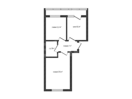 Продается 2-комнатная квартира Позднякова ул, 49.5  м&sup2;, 5100000 рублей