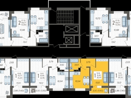 Продается 1-комнатная квартира ул. Богатырская , 32.95  м&sup2;, 6041350 рублей