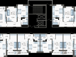 Продается 2-комнатная квартира ЖК Смородина, литера 20, 51.79  м&sup2;, 7732700 рублей