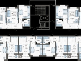 Продается 2-комнатная квартира ЖК Смородина, литера 20, 49.76  м&sup2;, 7667840 рублей