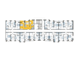 Продается 2-комнатная квартира ЖК Смородина, литера 12, 50.5  м&sup2;, 7943750 рублей