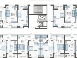 Продается 2-комнатная квартира ЖК Смородина, литера 18, 49.86  м&sup2;, 7830820 рублей