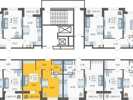 Продается 1-комнатная квартира ЖК Смородина, литера 14, 37.65  м&sup2;, 7010200 рублей