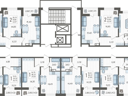 Продается 2-комнатная квартира ЖК Смородина, литера 14, 51.79  м&sup2;, 7987000 рублей