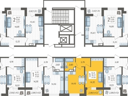 Продается 1-комнатная квартира ЖК Смородина, литера 14, 37.65  м&sup2;, 7091200 рублей