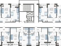 Продается 2-комнатная квартира ЖК Смородина, литера 14, 49.86  м&sup2;, 7951300 рублей