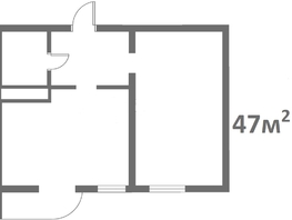 Продается 1-комнатная квартира ЖК Альпийский квартал, 47  м², 13500000 рублей